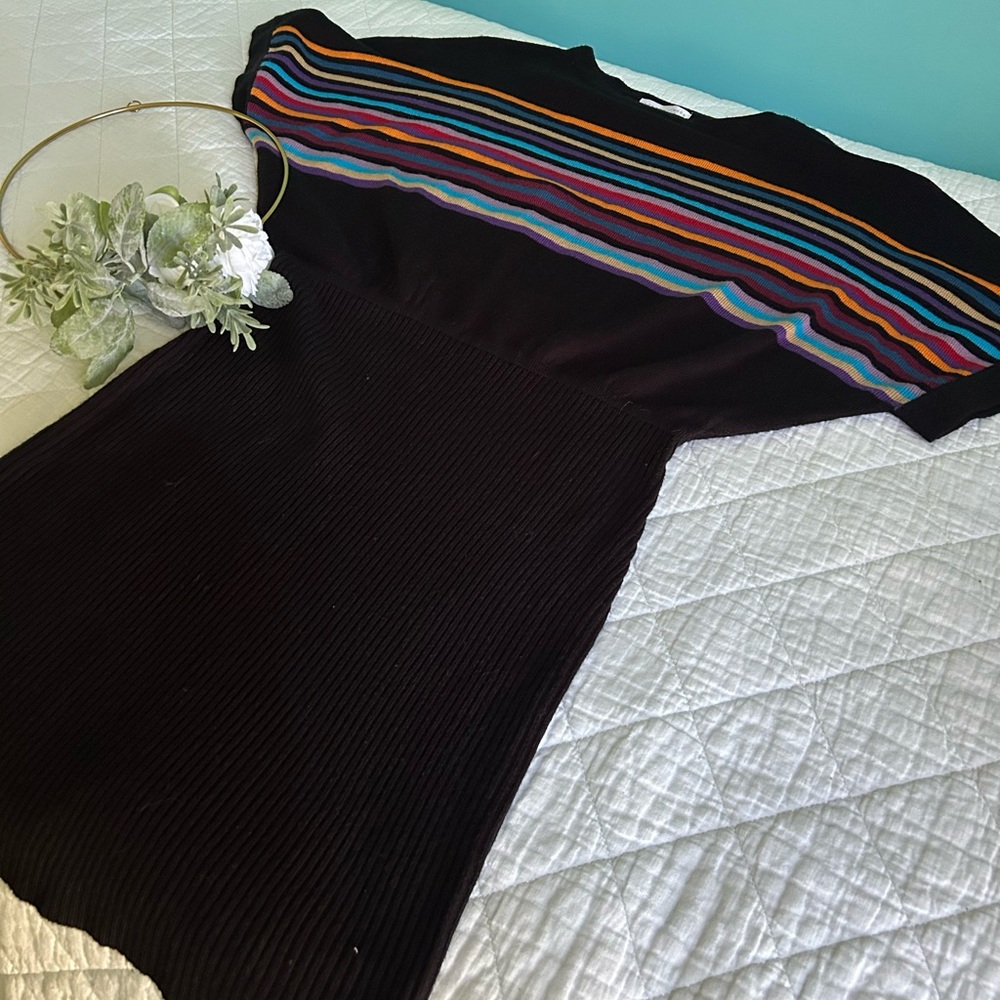 London Times Retro Boho Sweater Dress